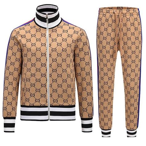 mens full tracksuit sale gucci|Gucci velour tracksuit men.